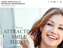 Tablet Screenshot of beltondentist.com